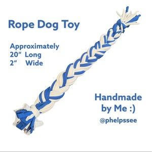 3/$10 Handmade Braided Rope Dog Toy